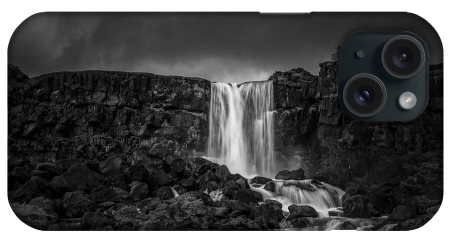 Iceland iPhone Case featuring the photograph Off the Fall by Jon Glaser