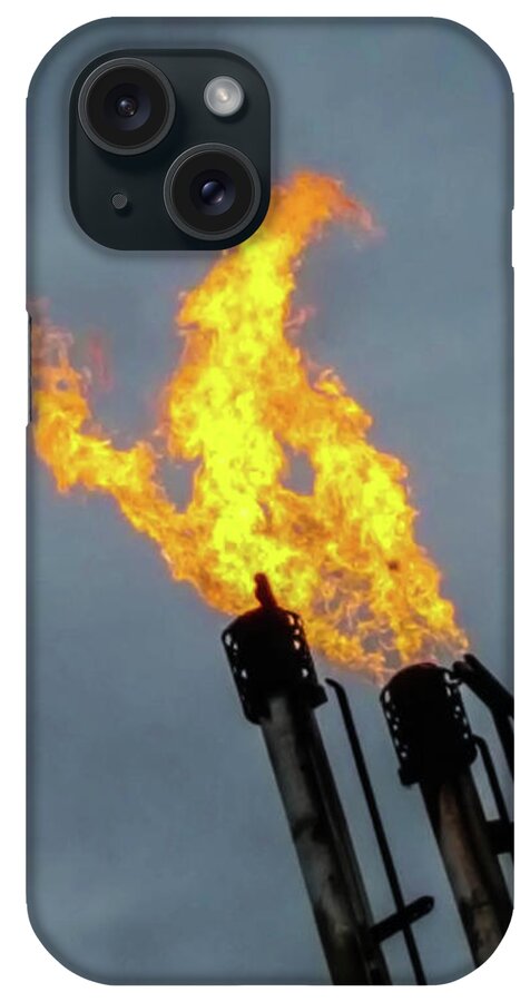 Fire iPhone Case featuring the photograph Offshore Flames by Britten Adams
