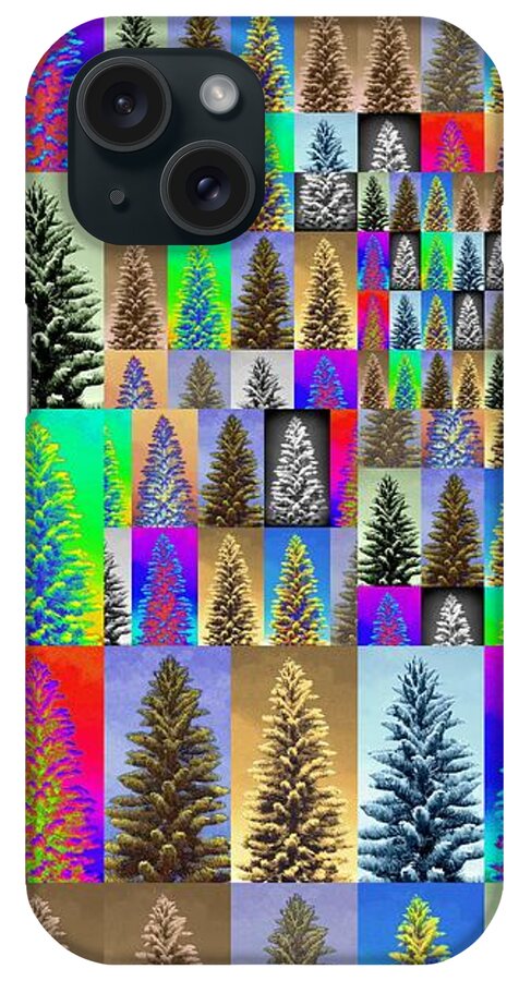 Christmas Card iPhone Case featuring the photograph Oh Christmas Trees by Jodie Marie Anne Richardson Traugott     aka jm-ART