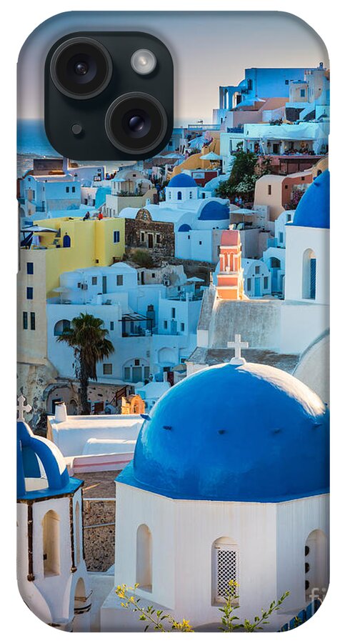 Aegean Sea iPhone Case featuring the photograph Oia Town by Inge Johnsson