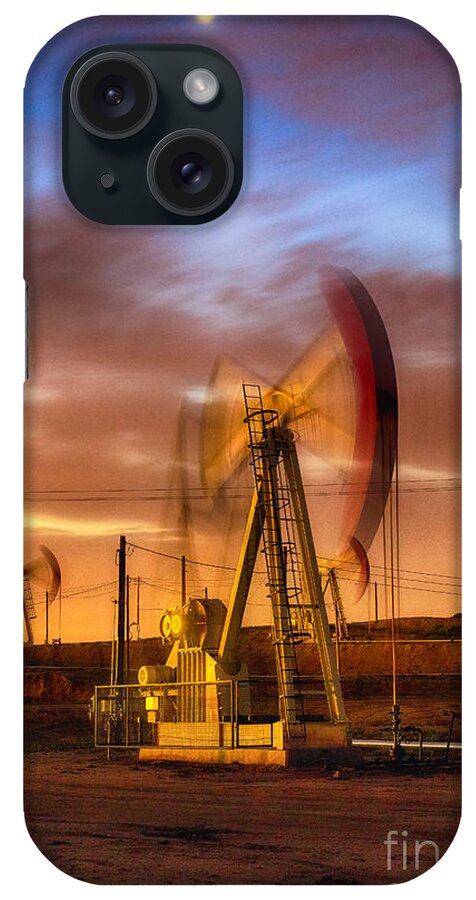 Oil Rig iPhone Case featuring the photograph Oil Rig 1 by Anthony Michael Bonafede