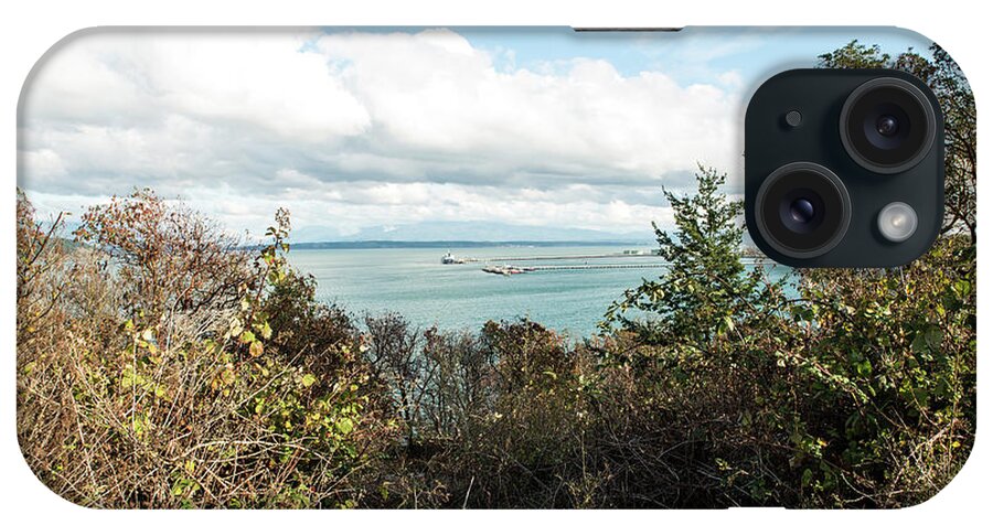 Oil Tanker Unloads iPhone Case featuring the photograph Oil Tanker Unloads by Tom Cochran