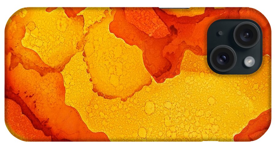 Tropical iPhone Case featuring the painting OJ by Angela Treat Lyon