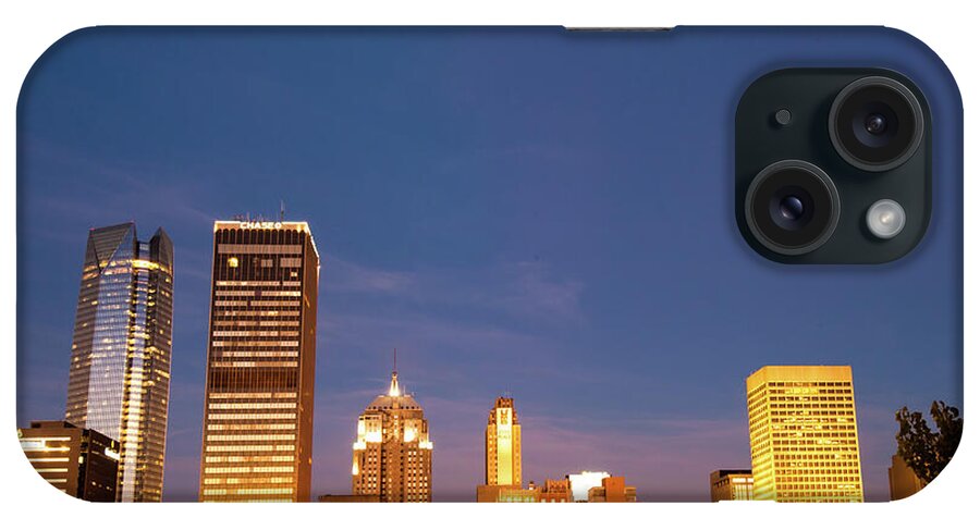 Oklahoma City Skyline iPhone Case featuring the photograph Oklahoma City Skyline - Downtown OKC by Gregory Ballos