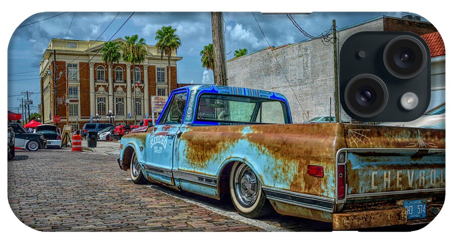 Car Show iPhone Case featuring the photograph Olchevy by Alison Belsan Horton