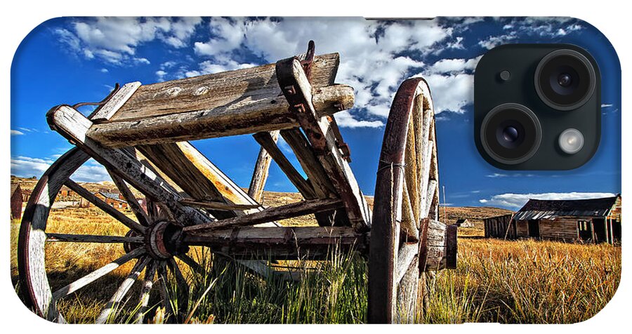 Bodie Ghost Town iPhone Case featuring the photograph Old Abandoned Wagon, Bodie Ghost Town, California by Sam Antonio