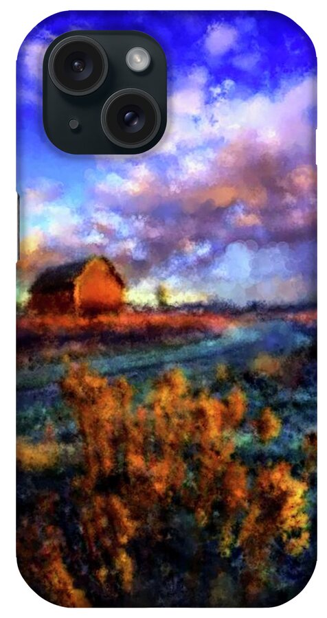 Corncrib iPhone Case featuring the painting Old Family Barn by Armin Sabanovic