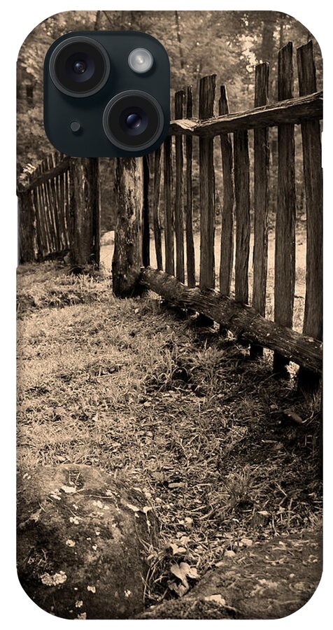 Rustic iPhone Case featuring the photograph Old Fence by Larry Bohlin