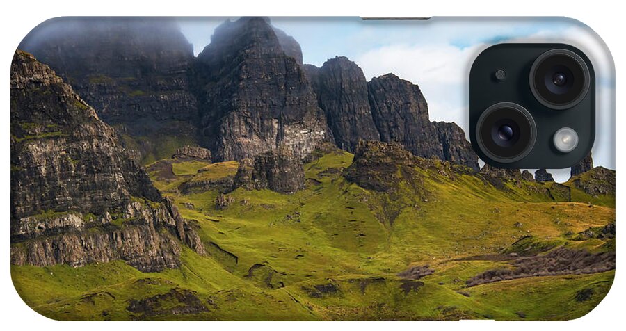 Old Man Of Storr iPhone Case featuring the photograph Old Man of Storr Hike by Bob Phillips