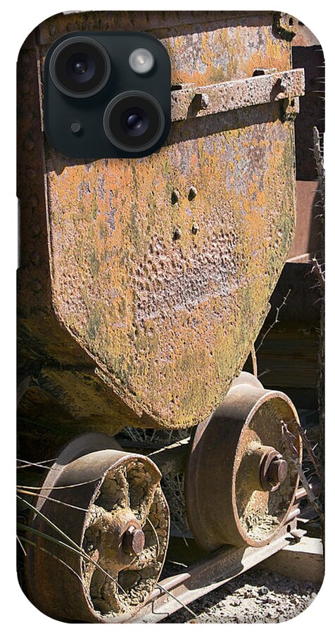 Car iPhone Case featuring the photograph Old Mining Car by Phyllis Denton