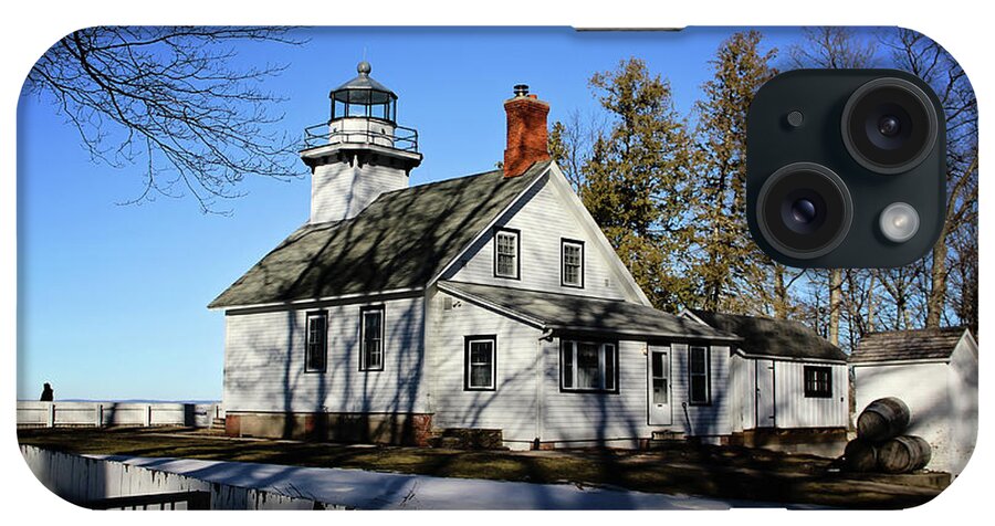 Old Mission Lighthouse iPhone Case featuring the photograph Old Mission Lighthouse by Laura Kinker