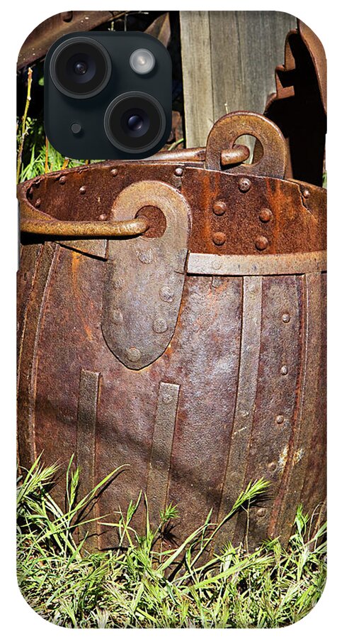 Bucket iPhone Case featuring the photograph Old Ore Bucket by Phyllis Denton