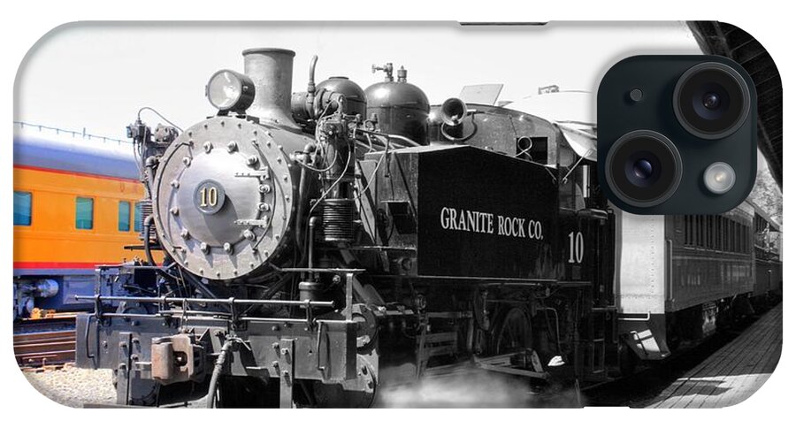 Hdr iPhone Case featuring the photograph Old Sacramento Steam Train by Randy Wehner