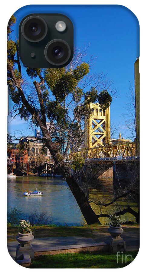 Sacramento iPhone Case featuring the photograph Old Sacramento Tower Bridge by Debra Thompson