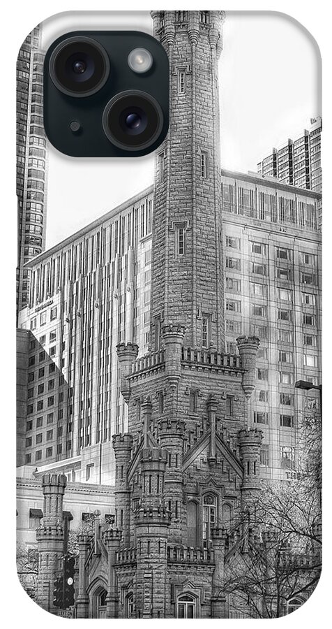 Water Tower iPhone Case featuring the photograph Old Water Tower - Chicago by Jackson Pearson
