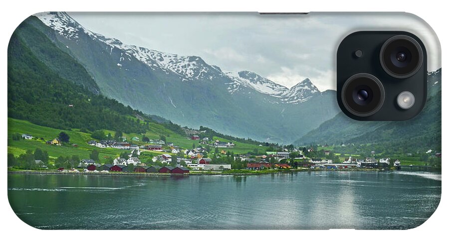 Olden Fjords iPhone Case featuring the photograph Olden On Nordfjord by Terence Davis