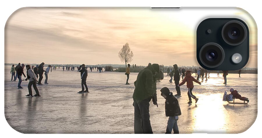 Winter iPhone Case featuring the photograph On ice by Patricia Hofmeester