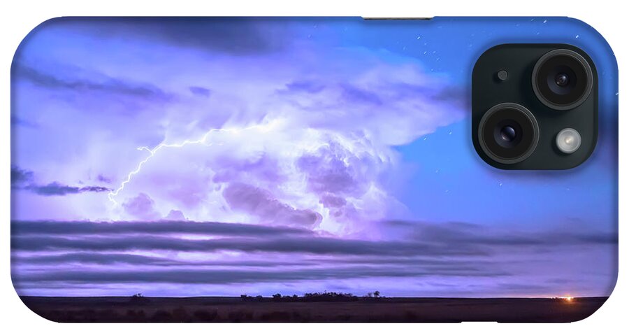 Lightning iPhone Case featuring the photograph On The Edge Of A Storm by James BO Insogna