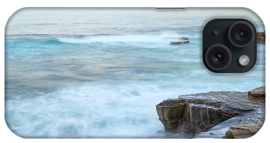 La Jolla iPhone Case featuring the photograph On The Rocks La Jolla Coast by Joseph S Giacalone