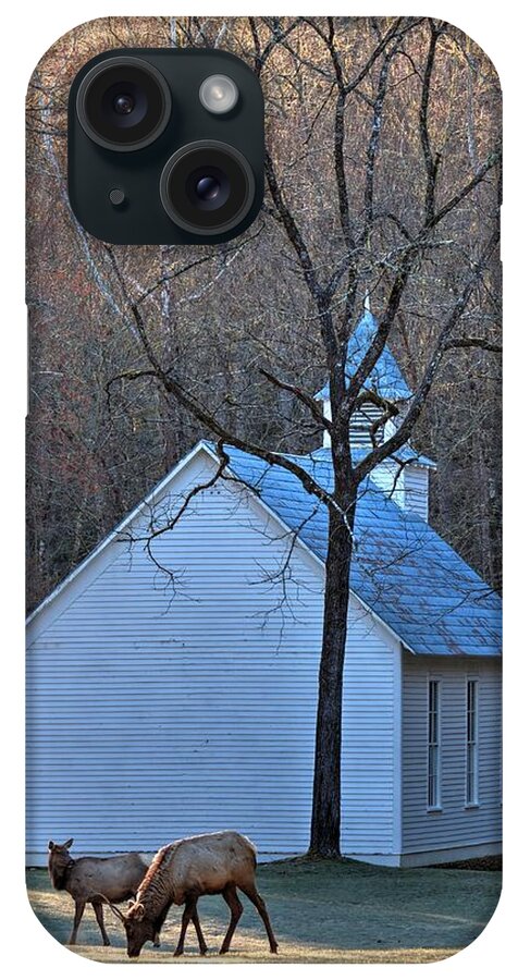 Cataloochee iPhone Case featuring the photograph On the Way To Church by Carol Montoya