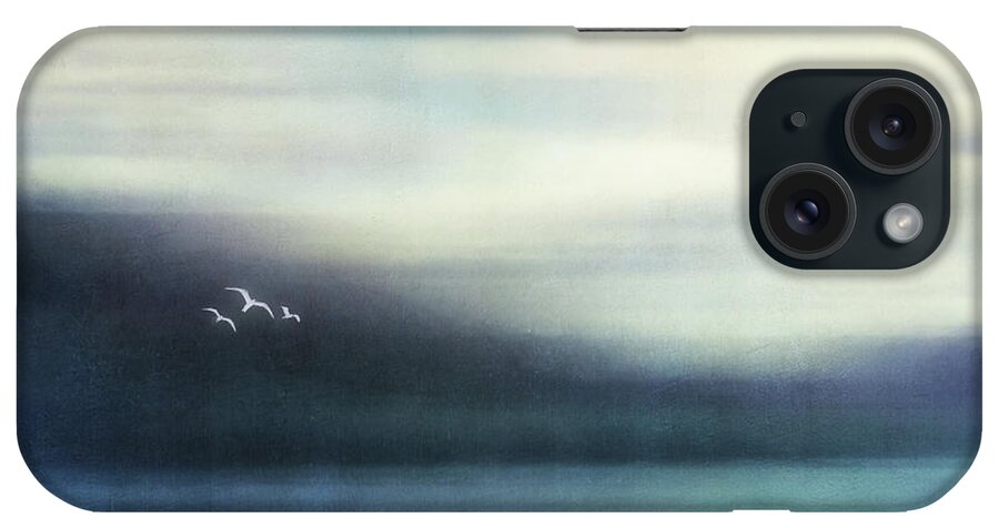 Seagul iPhone Case featuring the photograph On the wing by Priska Wettstein
