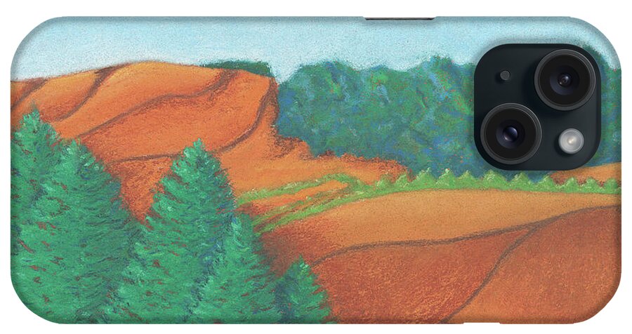 Art iPhone Case featuring the pastel One Mesa by Anne Katzeff