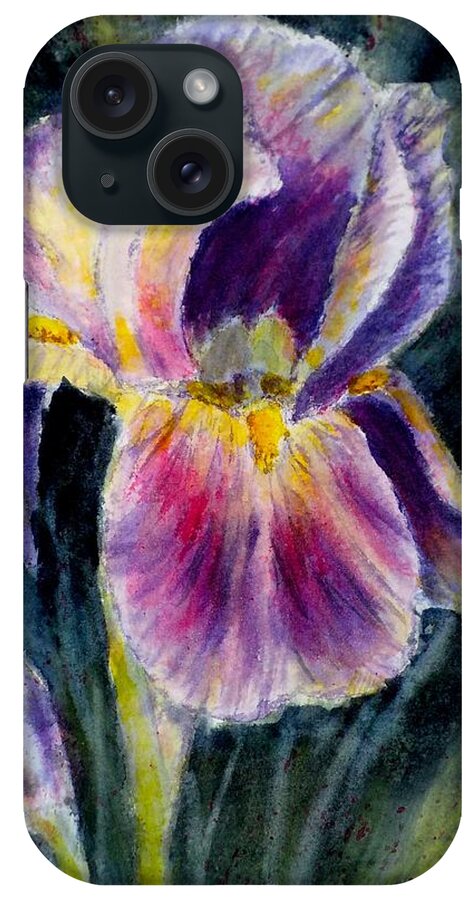 Watercolor iPhone Case featuring the painting One of a Kind by Carolyn Rosenberger