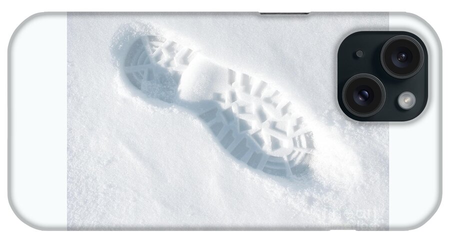 Snow iPhone Case featuring the photograph One Step at a Time by Ann Horn