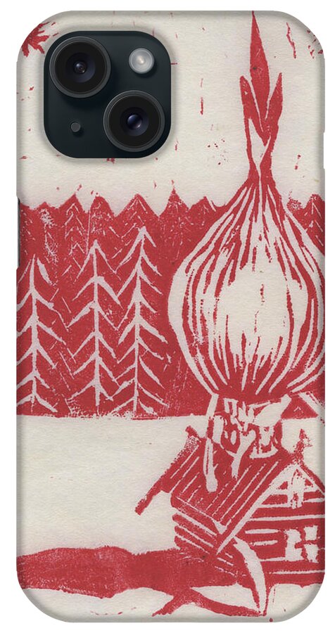 Onion iPhone Case featuring the mixed media Onion Dome by Alla Parsons