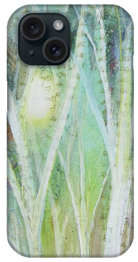 Trees iPhone Case featuring the painting Opalescent Twilight I by Shadia Derbyshire