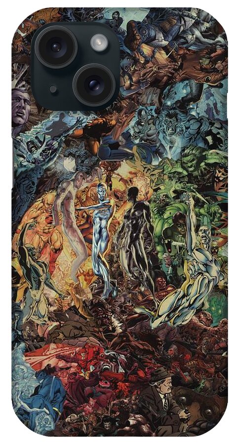 El Greco iPhone Case featuring the mixed media Opening of the Fifth Seal after El Greco by Joshua Redman
