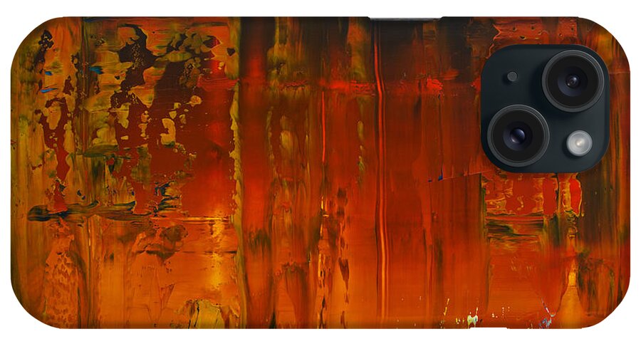 Derek Kaplan Art iPhone Case featuring the painting Opt.56.15 Ascension by Derek Kaplan