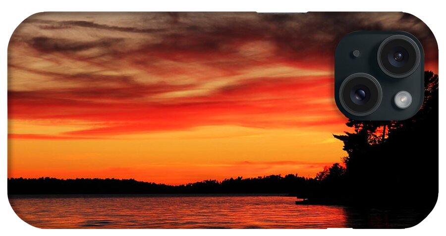 Moonlight Bay iPhone Case featuring the photograph Orange Glow At Sunset by Debbie Oppermann