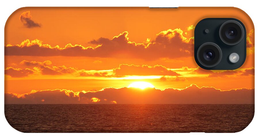 Sun iPhone Case featuring the photograph Orange Skies At Dawn by Robert Banach