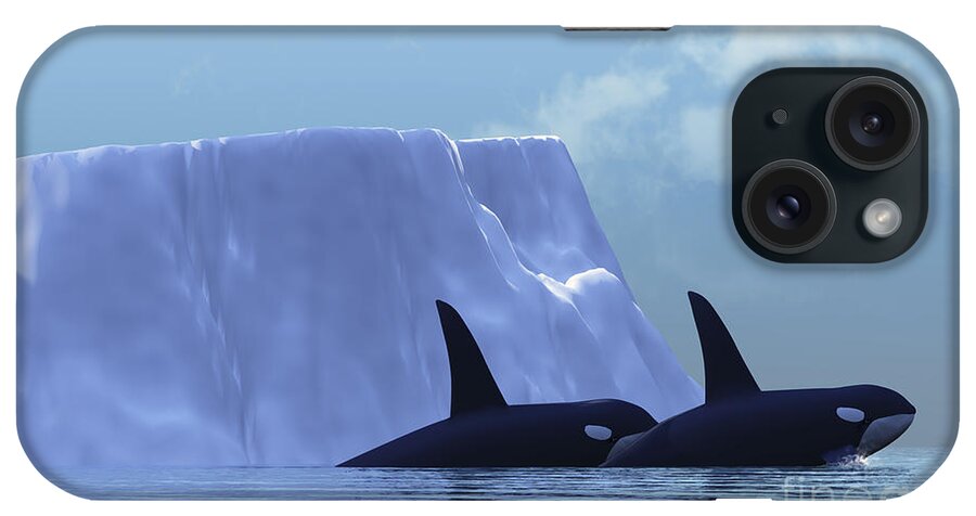 Killer Whale iPhone Case featuring the painting Orca by Corey Ford