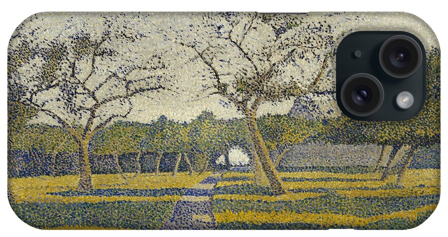 Alfred William Finch iPhone Case featuring the painting Orchard at La Louviere by Alfred William Finch
