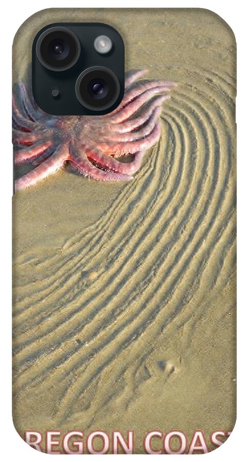 Sunflower Starfish iPhone Case featuring the photograph Oregon Coast Sunflower by Gallery Of Hope 