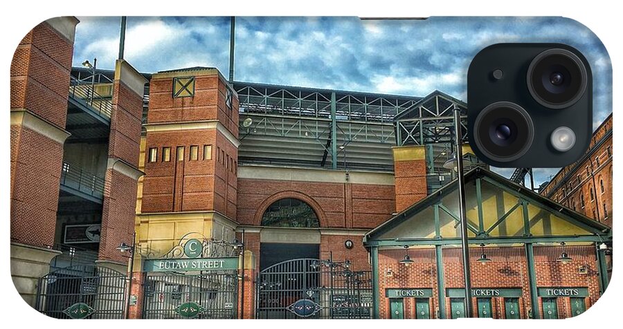 Oriole Park iPhone Case featuring the photograph Oriole Park at Camden Yards Gate by Marianna Mills