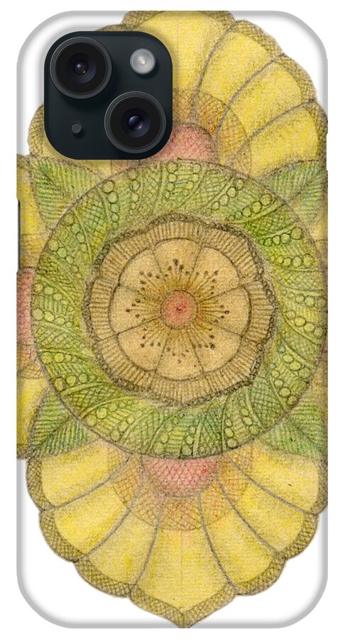 J Alexander iPhone Case featuring the drawing Ouroboros ja083 by Dar Freeland