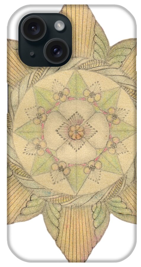 J Alexander iPhone Case featuring the drawing Ouroboros ja085 by Dar Freeland