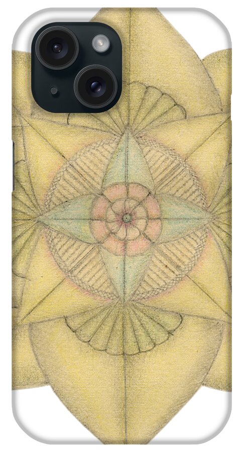 J Alexander iPhone Case featuring the drawing Ouroboros ja110 by Dar Freeland