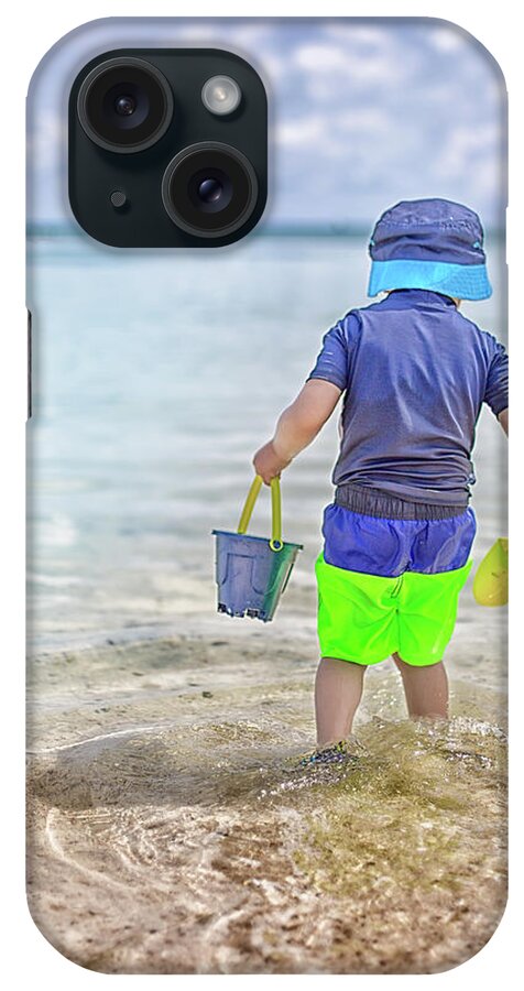 Boy iPhone Case featuring the photograph Out On A Mission by Elvira Pinkhas