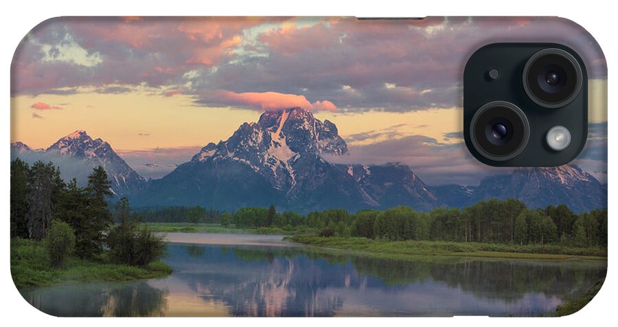 Sunrise iPhone Case featuring the photograph Oxbow Bend Sunrise by Nancy Dunivin