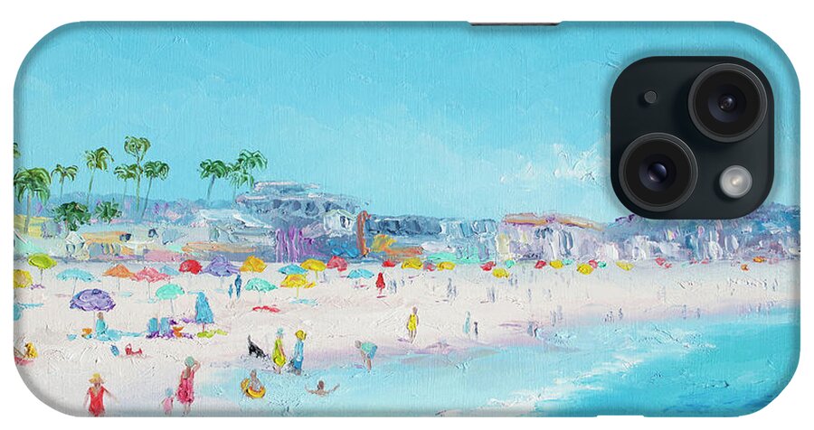 Pacific Beach iPhone Case featuring the painting Pacific Beach in San Diego by Jan Matson
