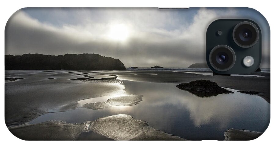 Clouds iPhone Case featuring the photograph Pacific Tidal Pools by Debra and Dave Vanderlaan