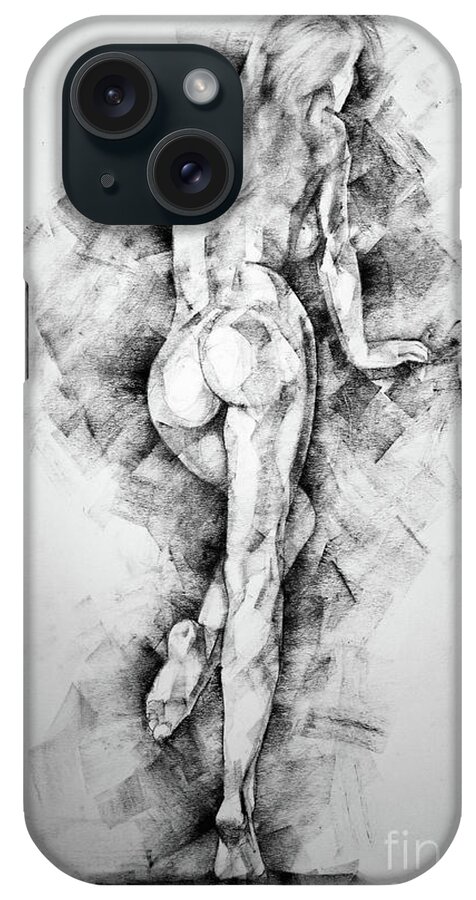 Erotic iPhone Case featuring the drawing Page 34 by Dimitar Hristov