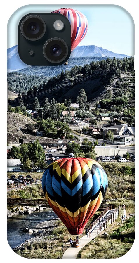 Hot Air Balloons iPhone Case featuring the photograph Pagosa Springs Colorfest 2015 by Kevin Munro