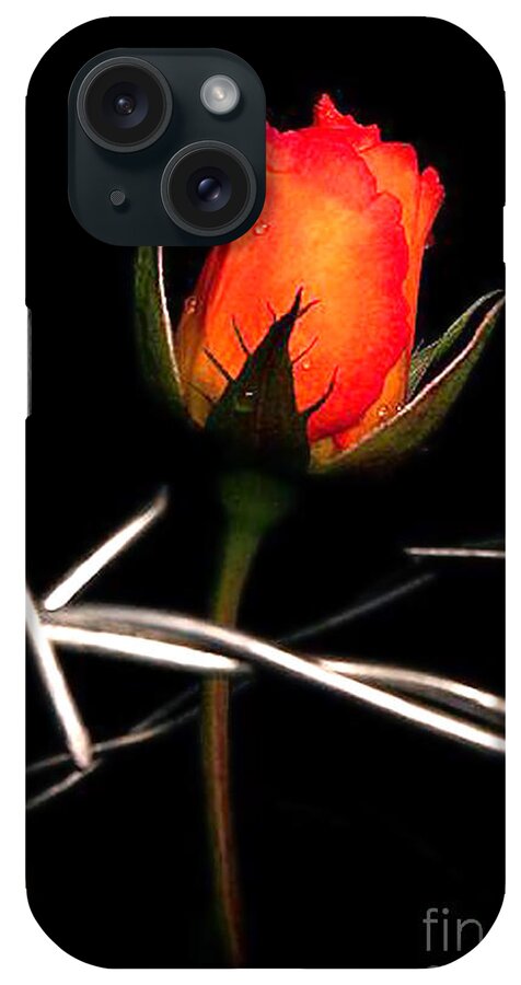 Rose iPhone Case featuring the painting Painfull by Thomas Oliver