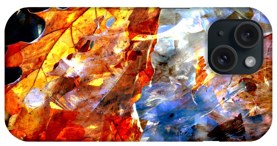Leaf iPhone Case featuring the photograph Painted Branches Abstract 1 by Anita Burgermeister