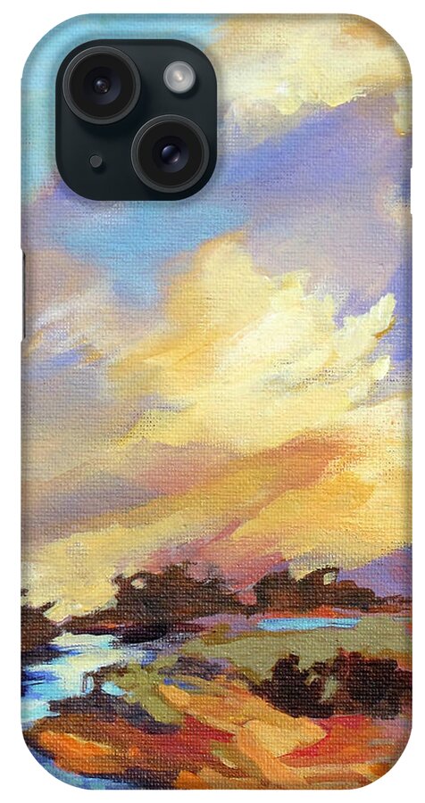 Landscape iPhone Case featuring the painting Painted Sky by Rae Andrews